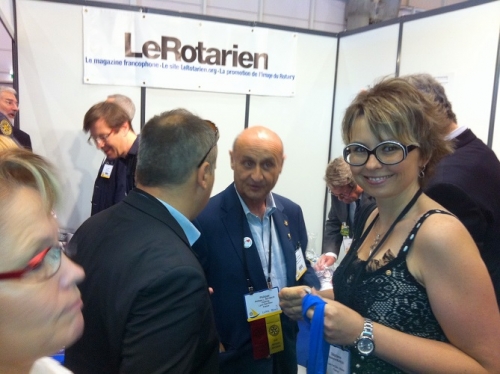 visite sur le stand de &quot;le Rotarien&quot;